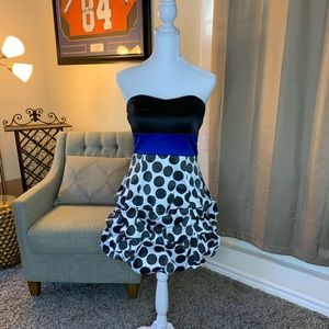 Windsor cute blue blue-belt back tied like a bow